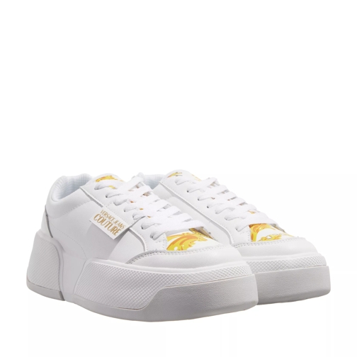 Versace Jeans Couture Fondo Ravewing  White/Gold Plateau Sneaker