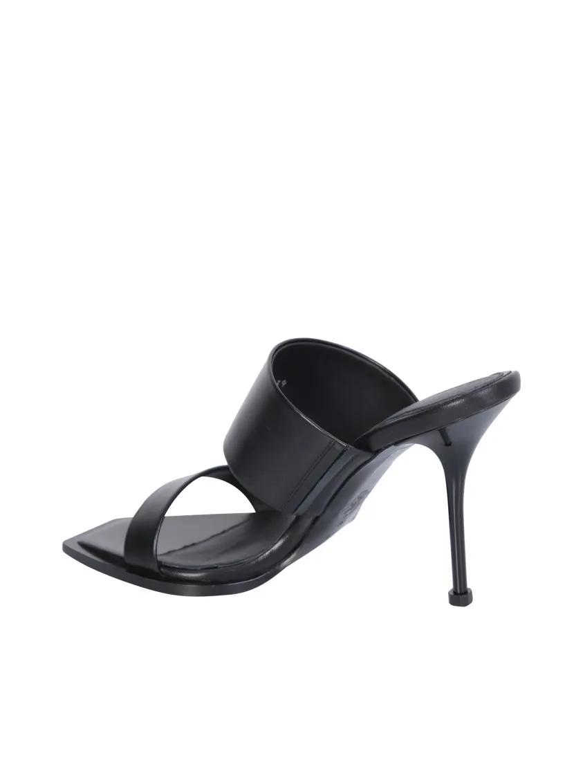 Thumbnail - Alexander McQueen Sandalen - Black Slip-On Sandals With Stiletto Heel - Gr. 40 (EU) - in Schwarz - für Damen