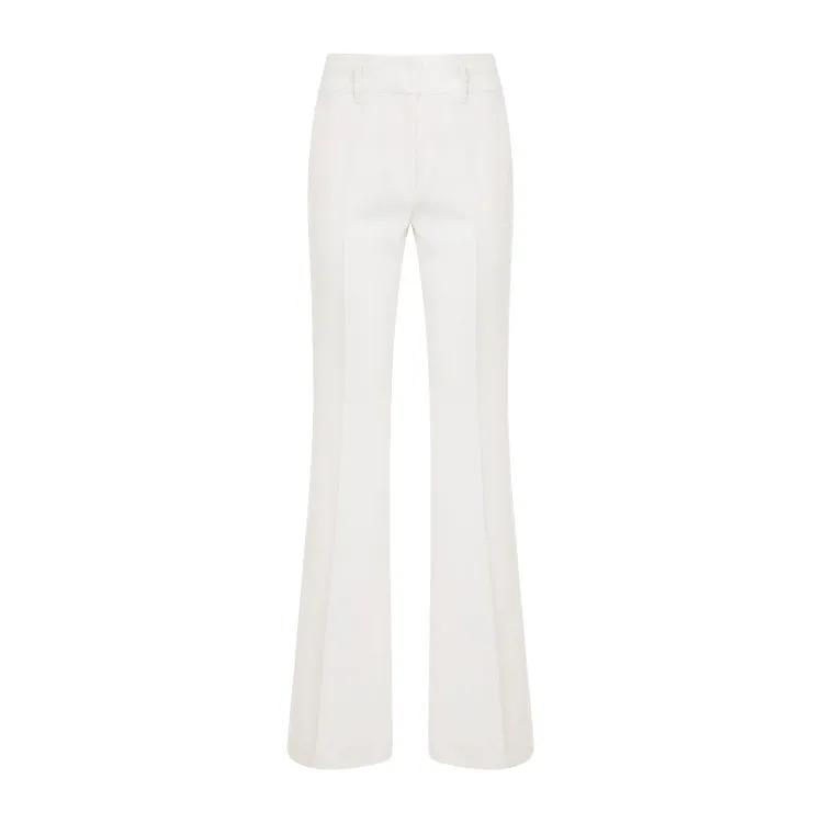 Gabriela Hearst - Ivory White Linen Rhein Pants - Größe 40 - weiß