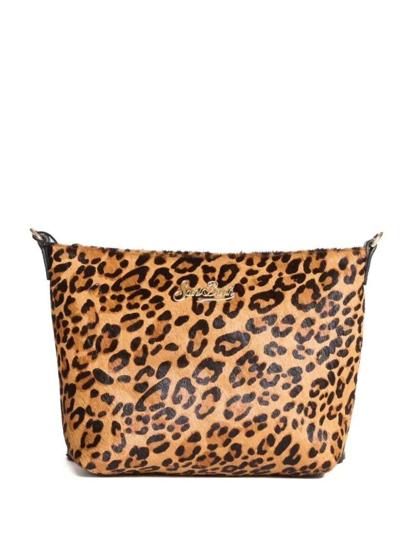 Thumbnail - Mc2 Saint Barth Hobo Bags - Bold Leopard Print Handbag - Gr. unisize - in Braun - für Damen