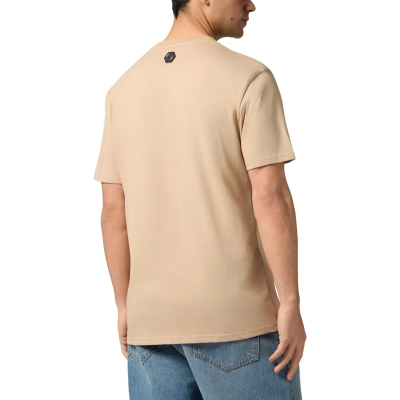Philipp Plein T-Shirt Round Neck T-Shirt Eagle Tattoo beige(Image 2)