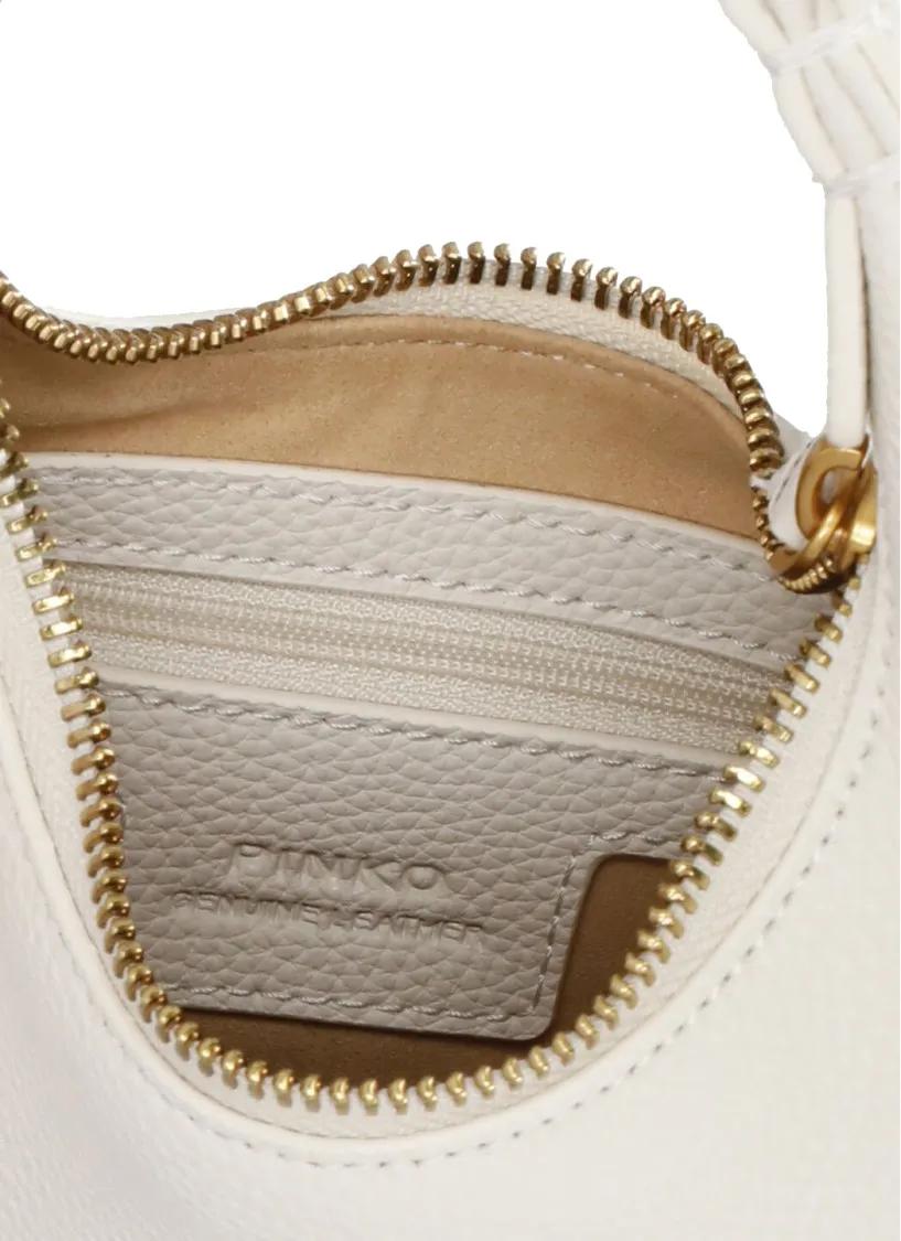 pinko Shoppers Brioche Hobo Mini Bag in wit
