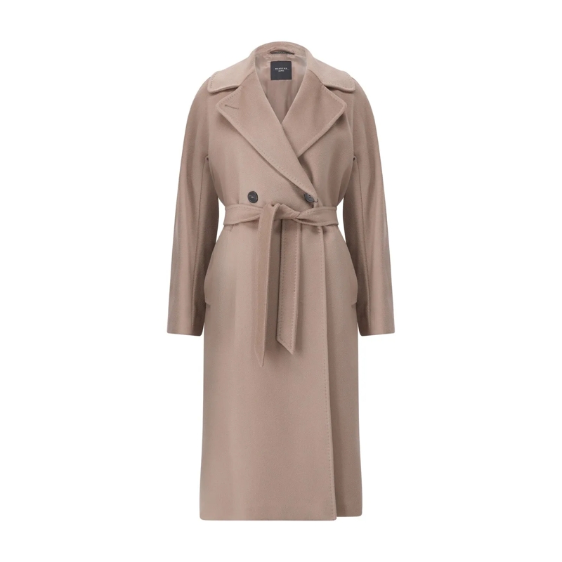WEEKEND Max Mara Winterjas Mantel Resina aus Schurwolle braun