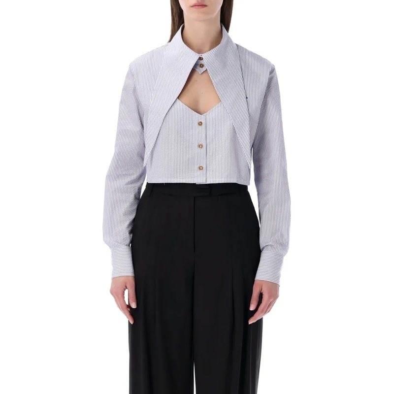 Vivienne Westwood Hemd Cut-Off Heart Shirt Black