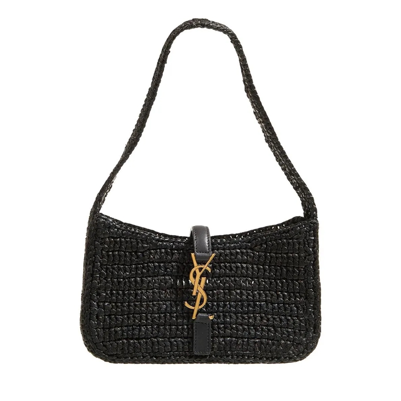 Saint Laurent Schultertasche Hobo 5 à 7 Noir