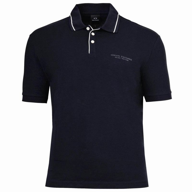 Armani Exchange Polohemd POLO SHIRT 1er Pack dunkel-blau