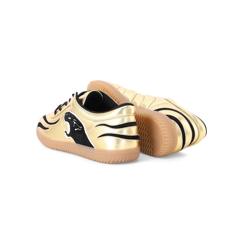 Valentino Garavani Schnürschuhe Sneaker Kicky aus Leder gold(Image 2)