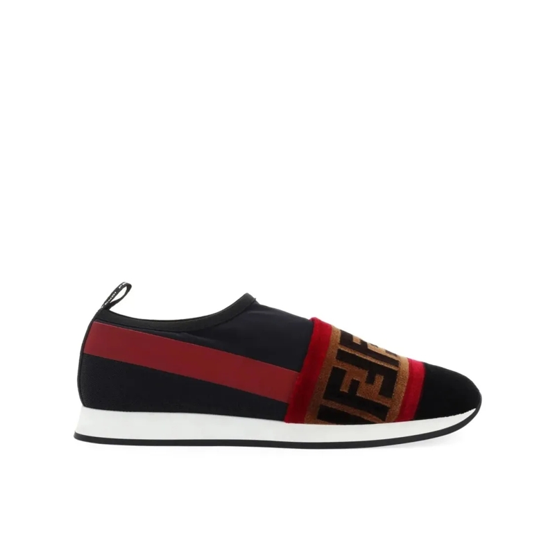 Fendi Sneaker basse Slip-On Sneakers With Iconic Ff Logo Detail Black