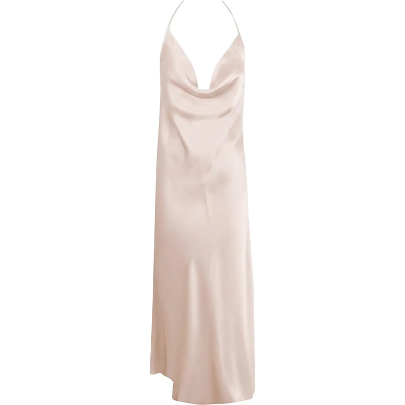 Pinko Robe midi PINKO FARRO ABITO SATIN lila