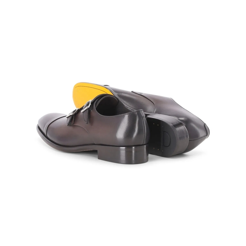 Doucal's Schnürschuhe Monkstrap aus Glattleder schwarz(Image 4)