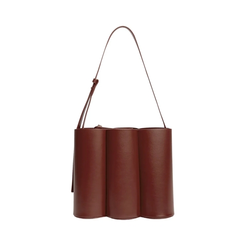 Colville Jelly Leather Shoulder Bag Burgundy Axelremsväska