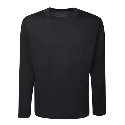 Dell'oglio Black Wool T-Shirt Black 