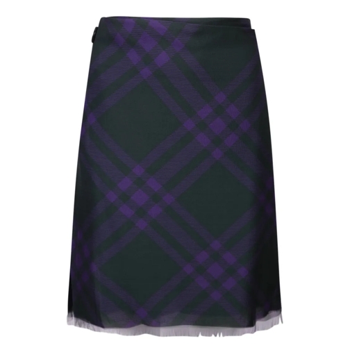 Burberry Silk Skirt Black 