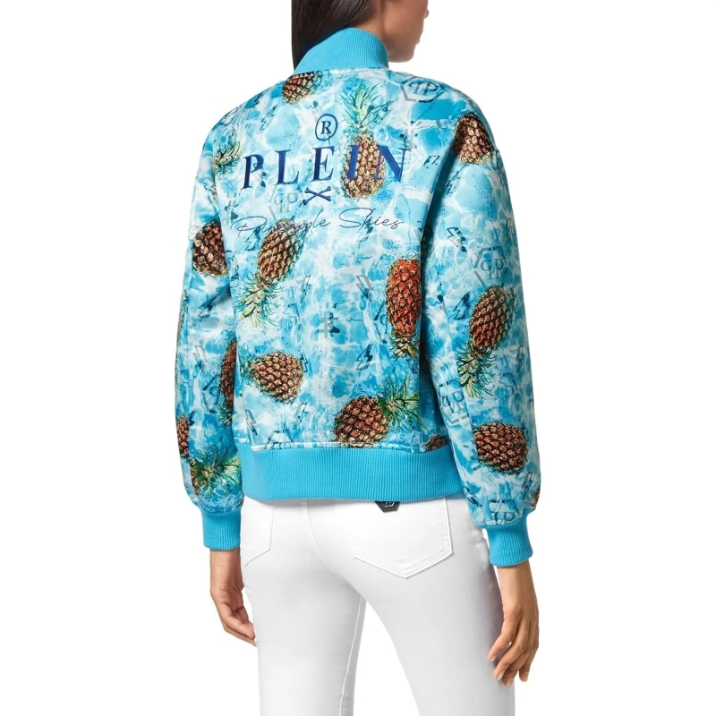Philipp Plein Bomberjacke Bomberjacke Pineapple Skies bunt(Image 3)