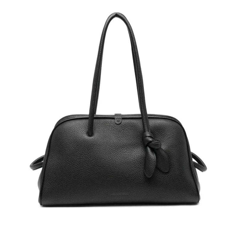 Jacquemus Crossbodytas Textured Calf Leather Bag Black