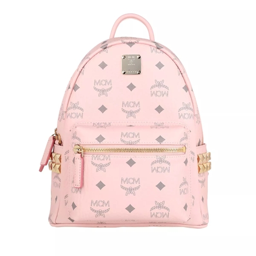MCM Stark Visetos Monogram Backpack Powder Pink Backpack