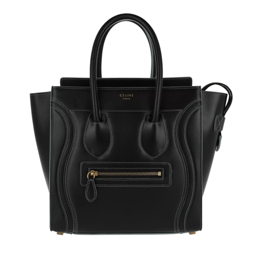 Celine Tote Bag Micro Luggage Nero/Grigio Rymlig shoppingväska