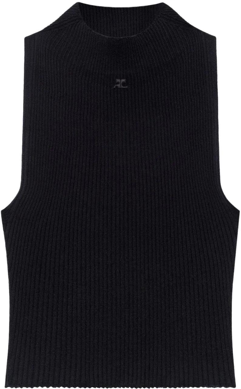 Thumbnail - Courrèges - Top Black - Größe XS - black