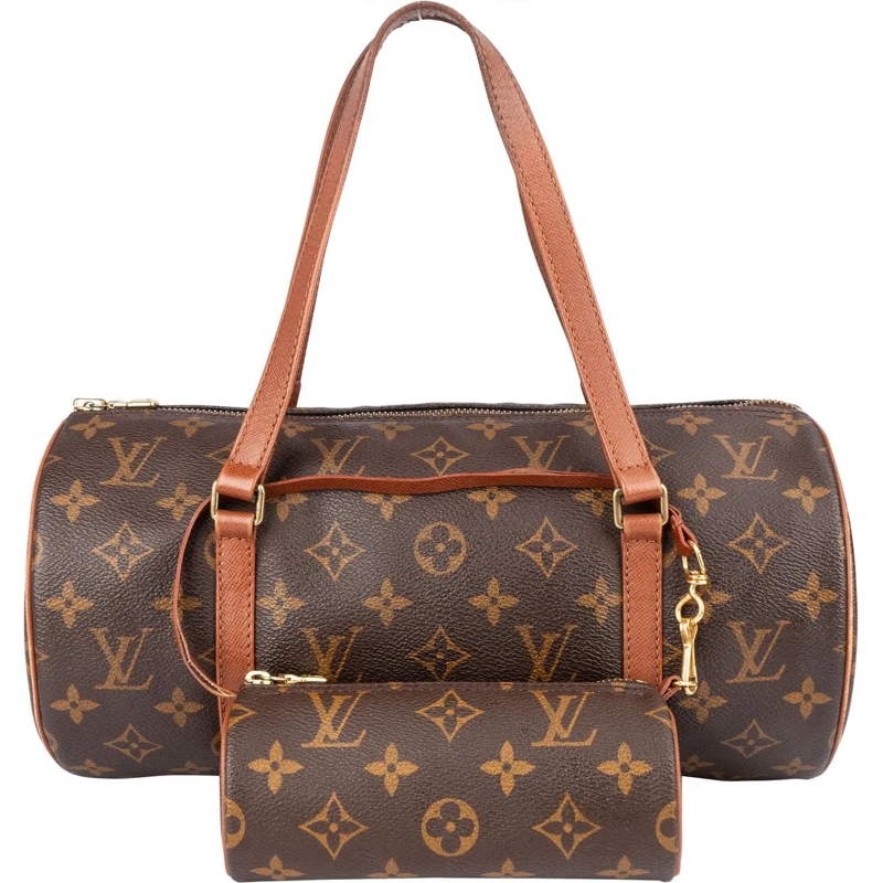 Louis Vuitton Tote Louis Vuitton Canvas Monogram Papillon Set Handbag braun