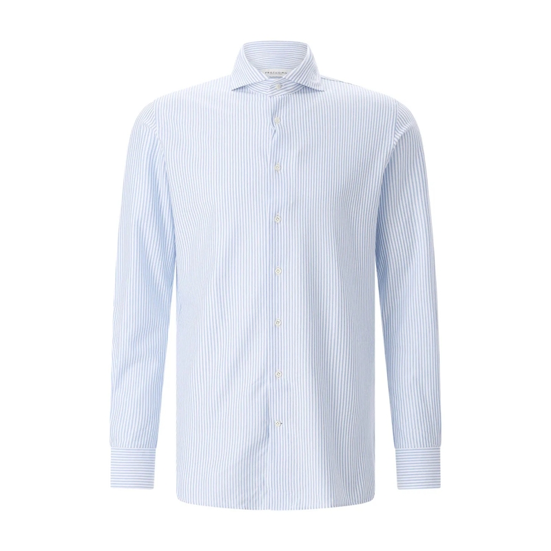 PROFUOMO Hemd Slim-Fit Hemd blau