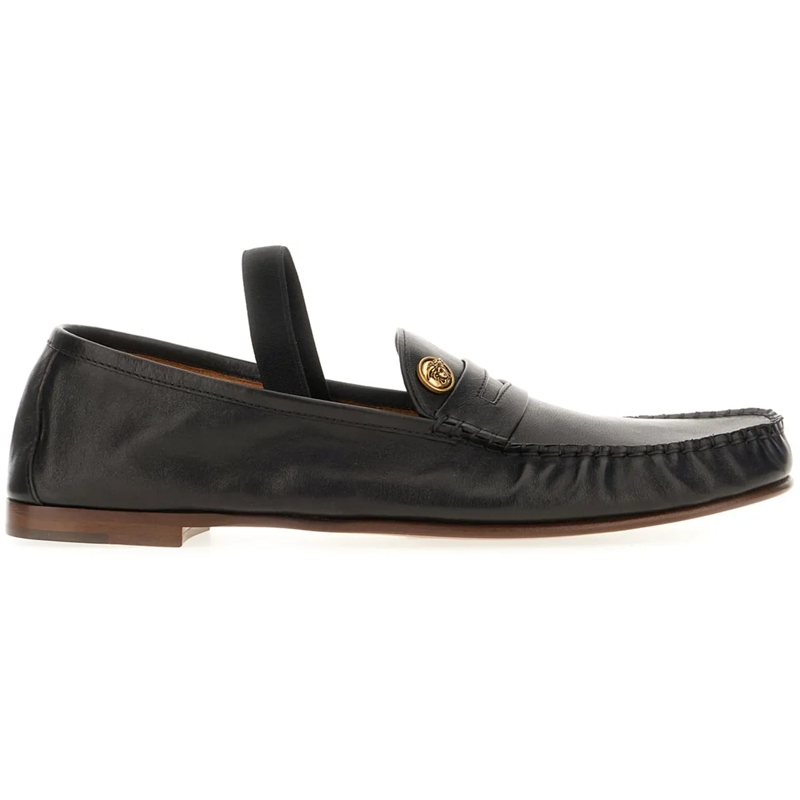 Versace Loafer Versace Black leather loafers schwarz