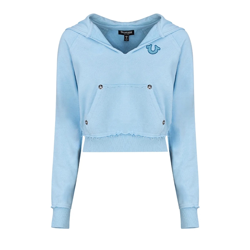 True Religion  Hoodie hell-blau