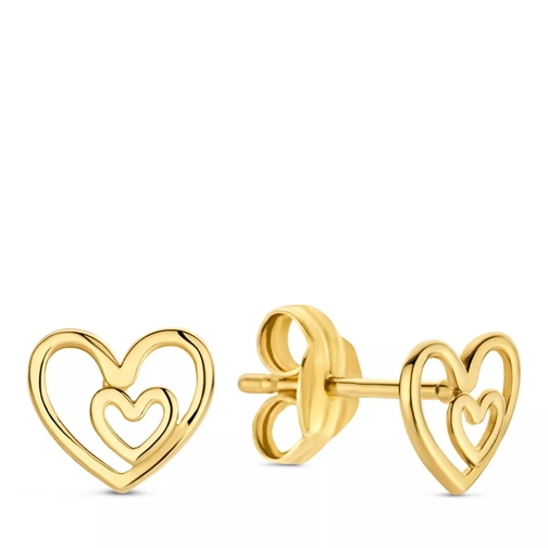 Jackie Gold Clou d'oreille I heart London studs  Gold (Image 2)