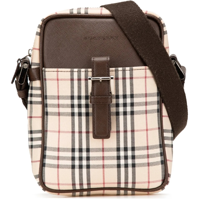 Burberry Schultertasche House Check Canvas Crossbody braun