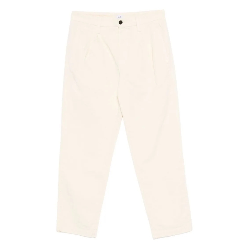 CP Company Pantalon Loose-Fit Cotton Gabardine Chinos Neutrals