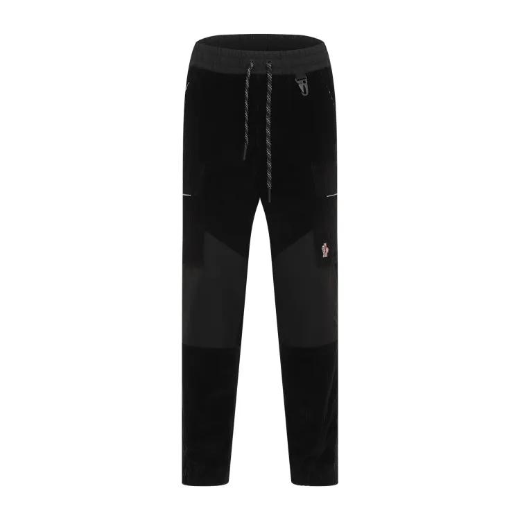 Moncler - Black Cotton Trousers - Größe S - schwarz