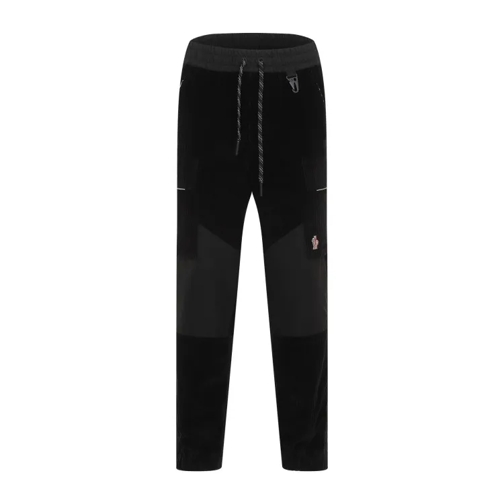 Moncler Black Cotton Trousers Black 