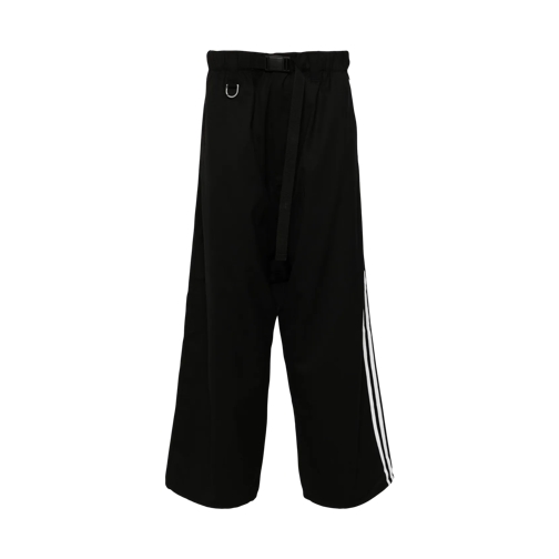 Y-3 Hosen Hose mit 3-Streifen-Logo black black