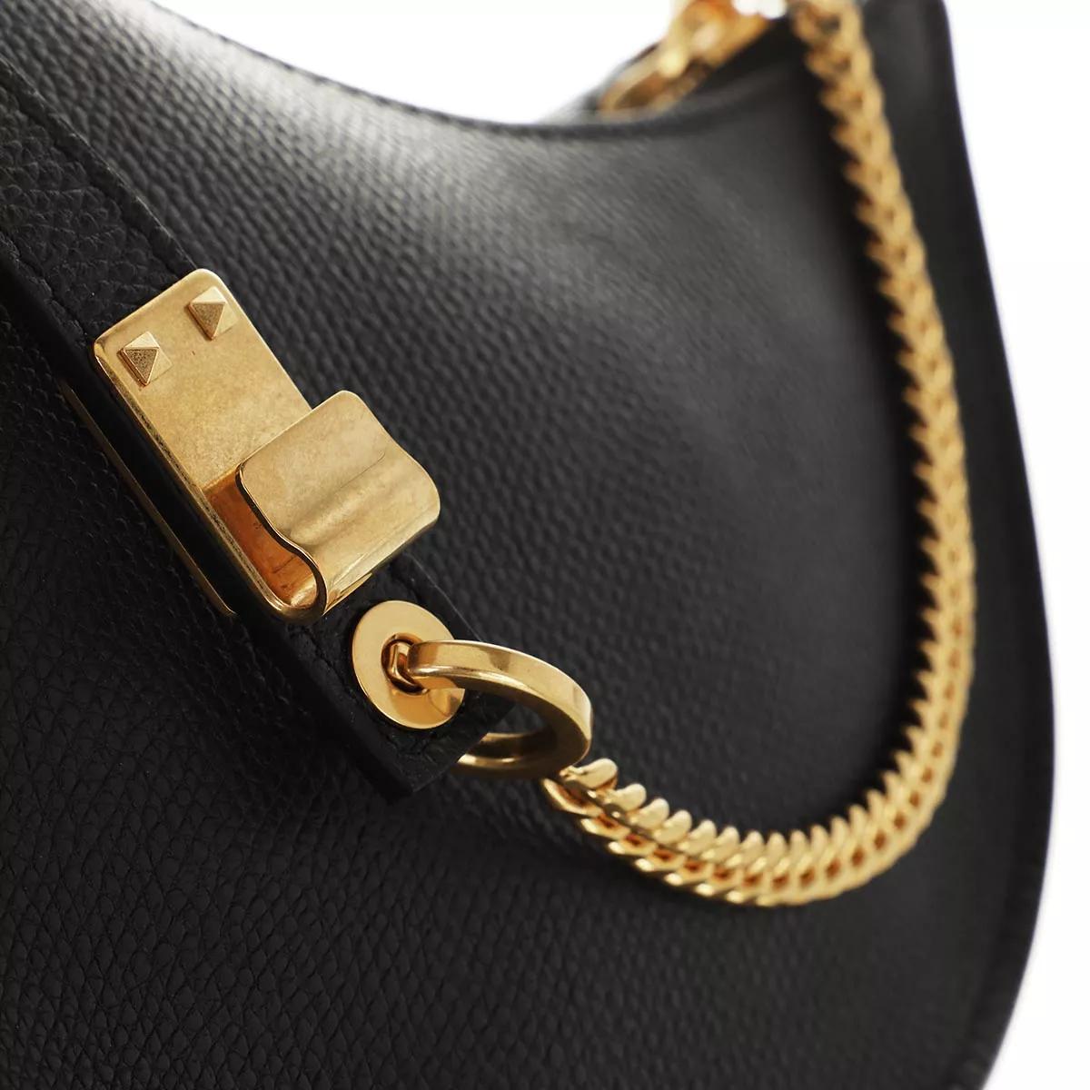 Valentino Garavani Hobo bags Mini V-Logo Signature Hobo Bag Leather in zwart
