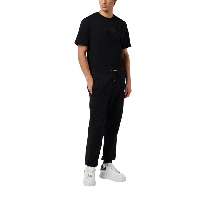 Philipp Plein Jogginghose Composed Jogger Pants Monogram Monogram schwarz(Image 4)