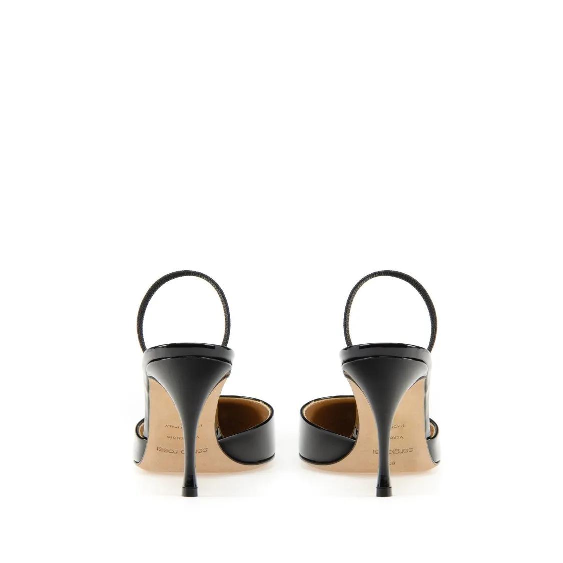 Thumbnail - sergio rossi Sandalen - Godiva Slingback 75 - Gr. 39,5 (EU) - in Schwarz - für Damen