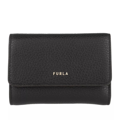 Furla Furla Babylon S Compact Wallet Trifold Nero Vikbar plånbok