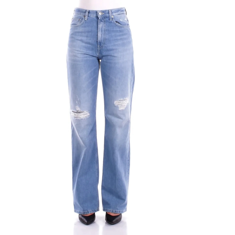 Dondup Jeans à jambe droite Jeans Denim blau