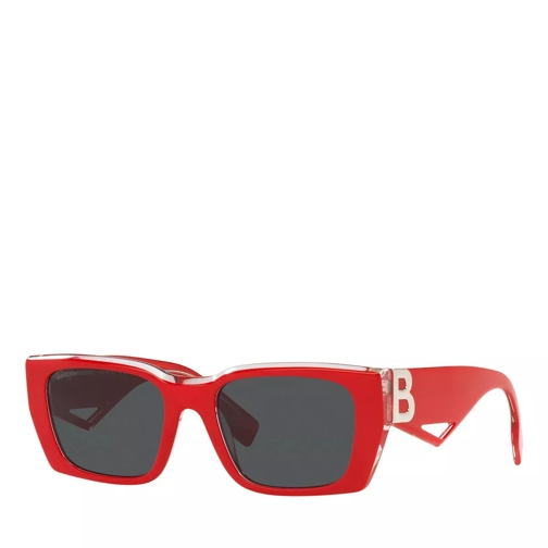 Burberry 0BE4336 TOP RED ON TRANSPARENT Sonnenbrille