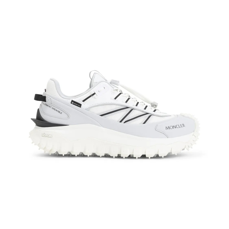 Moncler Low-Top-Sneaker Chunky Leather Sneakers With Rugged Sole And Subtl White