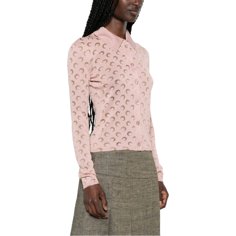 Marine Serre Chemisier Shirts Rosa rose(Image 2)