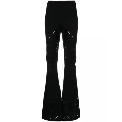 Versace Cut-Out Flared Trousers Black 