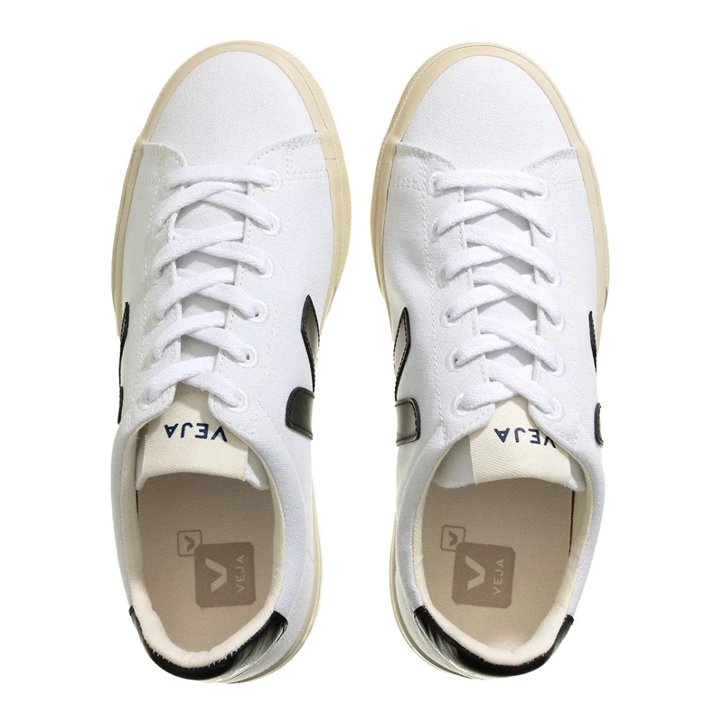 Veja Lage-top sneaker Campo Canvas White Black(Image 10)