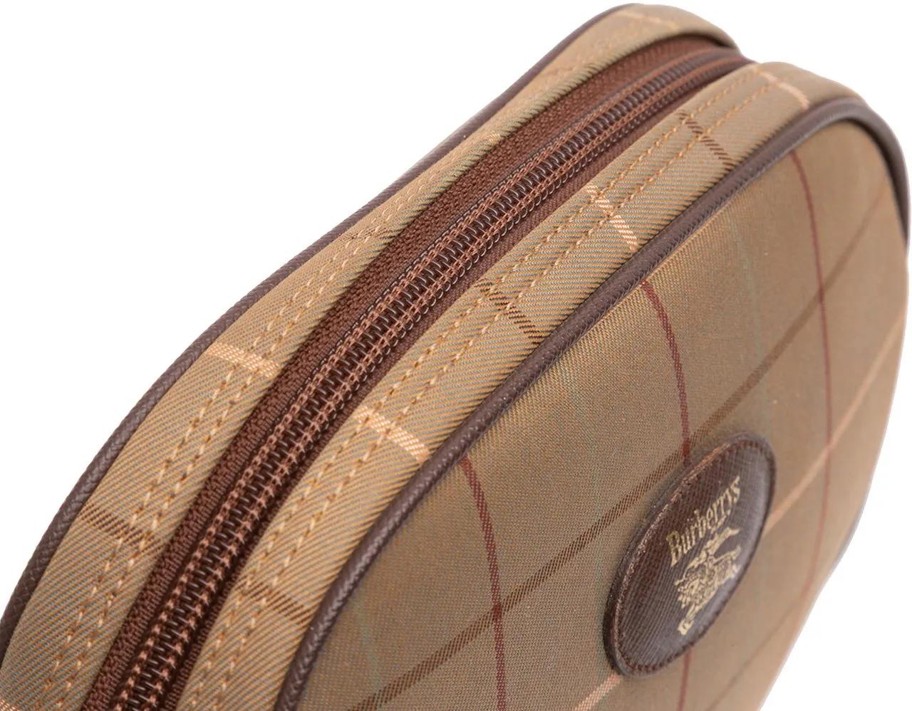 Thumbnail - Burberry Clutches - Vintage Check Canvas Clutch - Gr. unisize - in Braun - für Damen