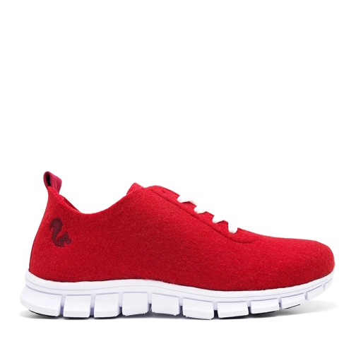 thies Low-Top Sneaker thies ® PET Sneaker red | vegan aus recycelten Fla mehrfarbig