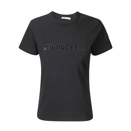 Moncler T-Shirts Short-Sleeved T-Shirt Black