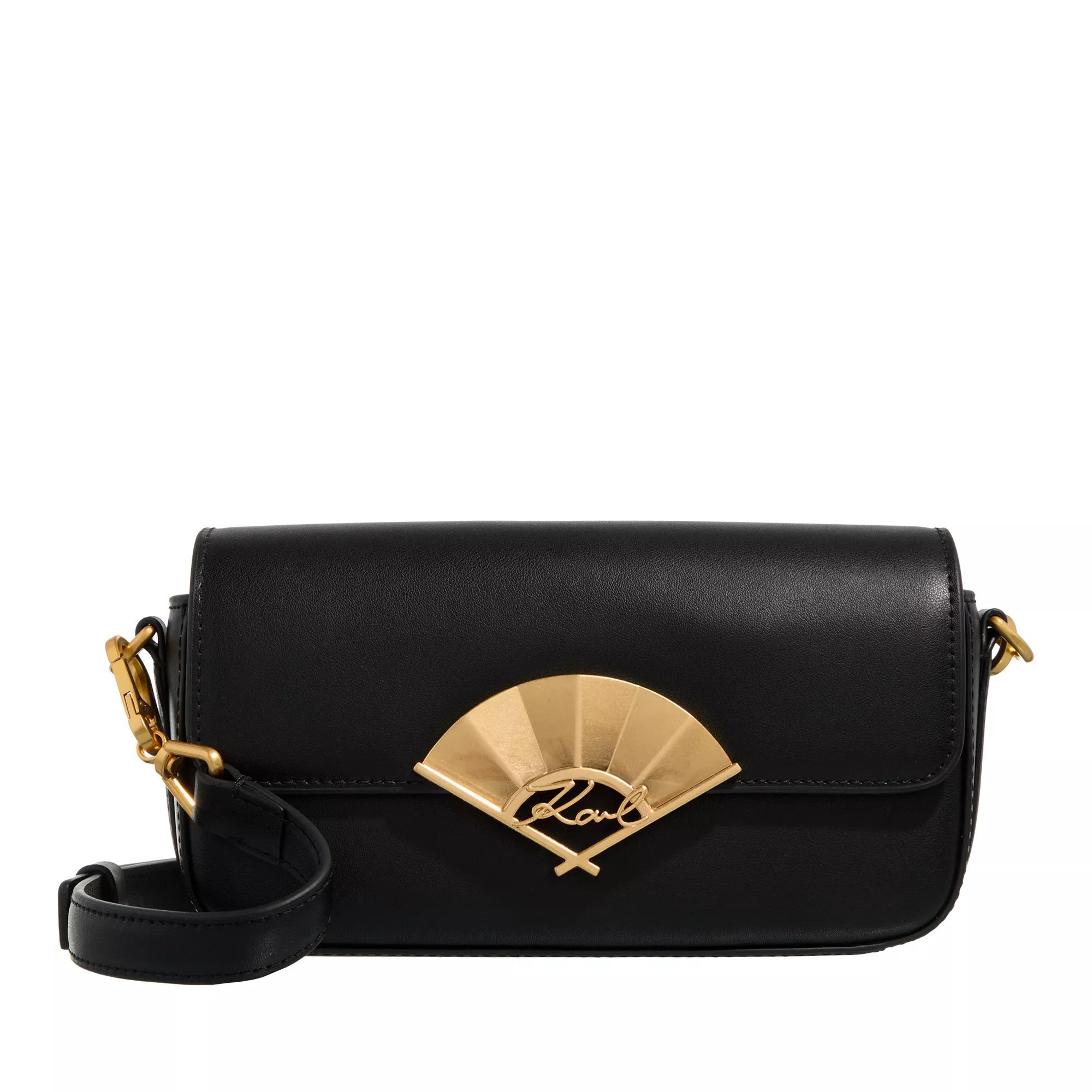 Karl Lagerfeld Crossbody Bags - K/Signature Fan Small Crossbody - Gr. unisize - in Schwarz - für Damen