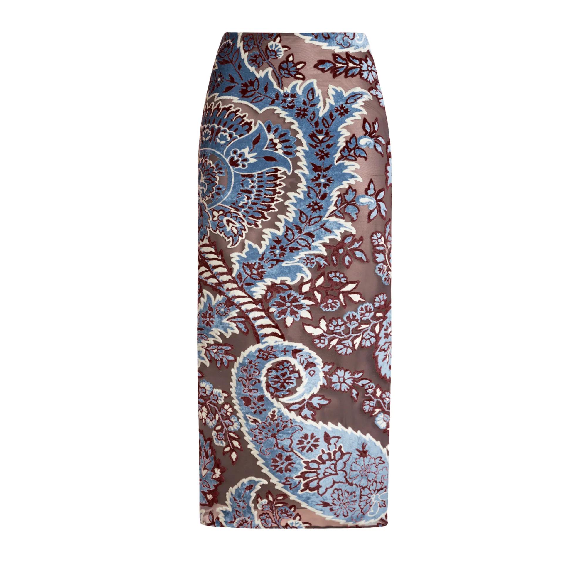 Etro - mw Midi Skirt Woman - Größe I46 - quarz