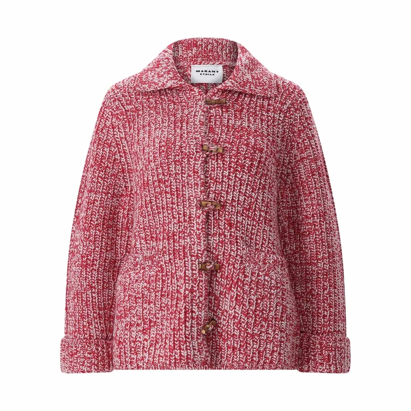 Isabel Marant Strickjacke Strickjacke Delinda rot