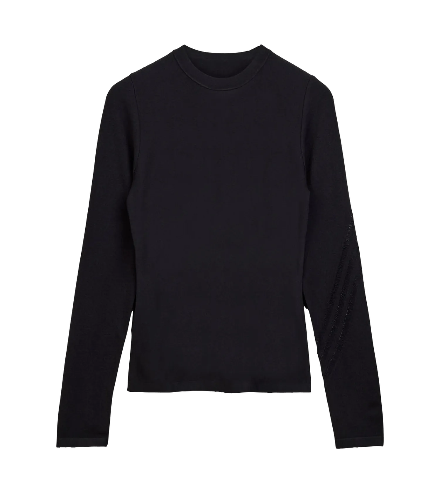 Y-3 - Longsleeve mit 3-Streifen - Größe L - schwarz