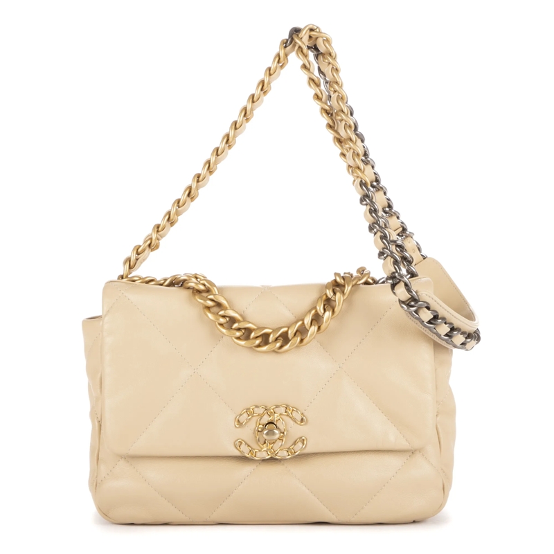 Chanel Crossbody Bag 19 Flap beige